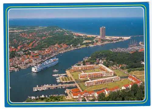 AK, Ostseeheilbad Travemünde, Luftbildansicht, um 1998