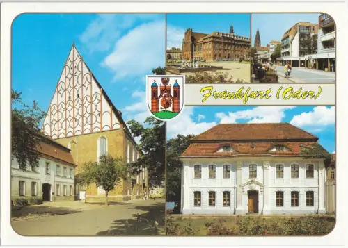 AK, Frankfurt Oder, vier Abb., um 1993
