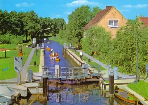 AK, Wendisch Rietz, Schleuse am Scharmützelsee, 1976