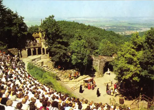 AK, Thale Harz Kr. Quedlinburg, Harzer Bergtheater, belebt, 1989