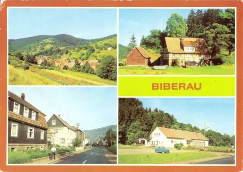 AK, Biberau Kr. Hildburghausen, vier Abb., 1984