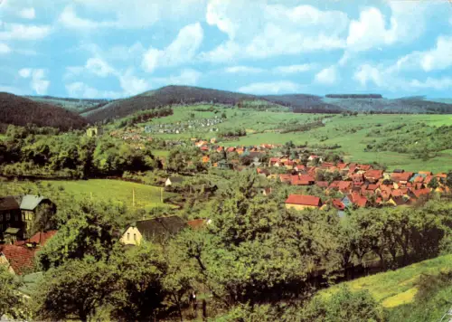 AK, Geraberg Kr. Ilmenau, Gesamtansicht, 1970