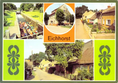 AK, Eichhorst Kr. Eberswalde, vier Abb., gestaltet, 1983