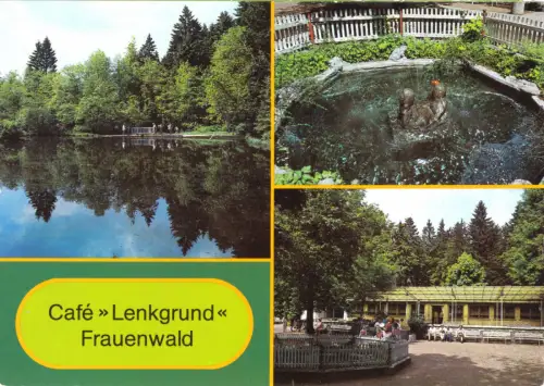 AK, Frauenwald Kr. Ilmenau, drei Abb., 1986