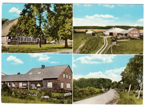 AK, Tarmstedt OT Vorwerk, Ferien auf dem Bauernhof E. Carstens, vier Abb., 1974
