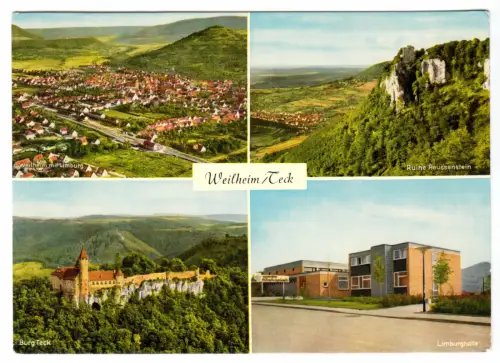 AK, Weilheim an der Teck, vier Abb., um 1970
