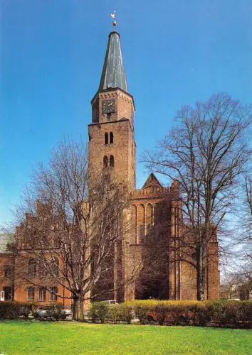AK, Brandenburg Havel, Dom zu Brandenburg, Westfassade, um 1991