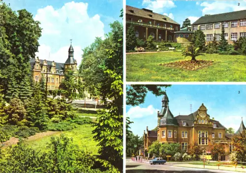 AK, Bad Schmiedeberg (Dübener Heide), drei Abb., 1977