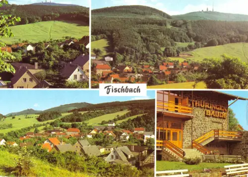 AK, Fischbach Kr. Gotha, vier Abb., 1981