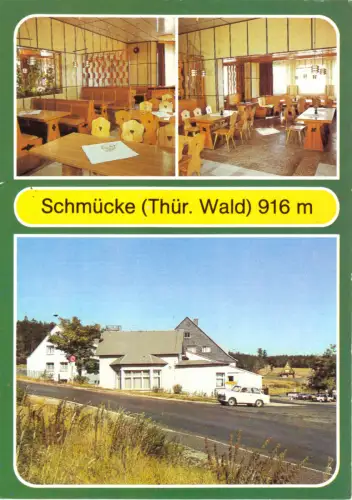 AK, Gehlberg Kr. Suhl, Betriebserholungsheim Schmücke, drei Abb., 1988