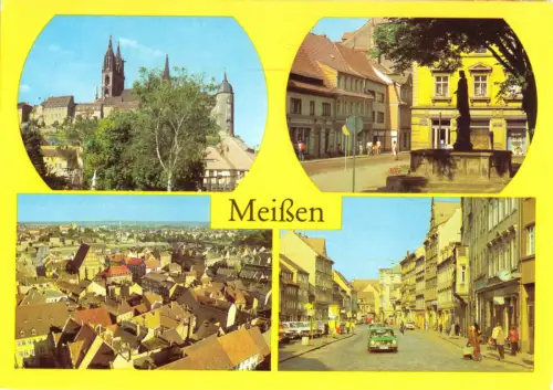AK, Meißen, vier Abb., gestaltet, 1981