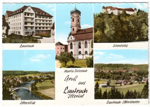AK, Lautrach Illertal, fünf Abb., um 1966