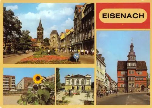 AK, Eisenach,  vier Abb., 1988