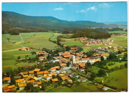 AK, Ränkam Bayer. Wald, Luftbildansicht, 1974