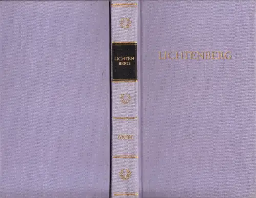 Lichtenberg, Georg Christoph; Lichtenbergs Werke in einem Band, 1982