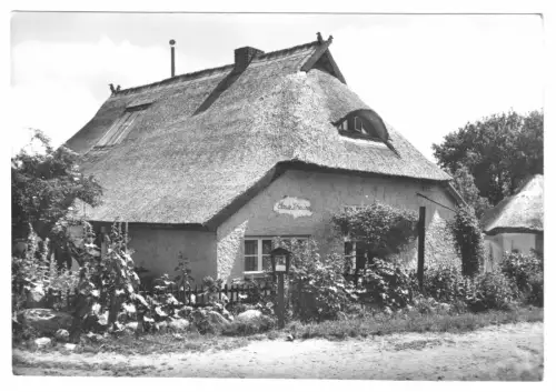 AK, Vitte auf Hiddensee, "Blaue Scheune", 1974