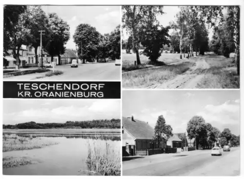 AK, Teschendorf Kr. Oranienburg, vier Abb., 1974
