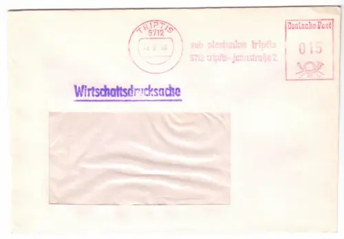 AFS, veb plastunion triptis, 6712 triptis, jahnstr. 2, o Triptis, 6712, 29.9.86