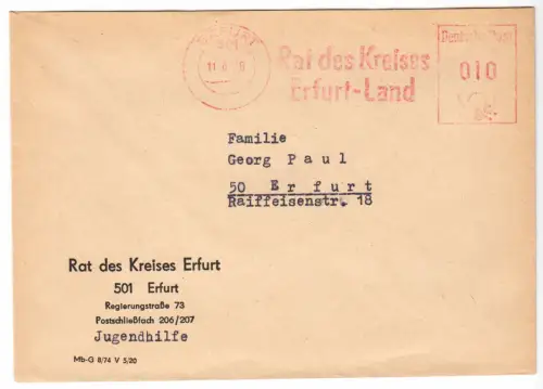 AFS, Rat des Kreises Erfurt-Land, o Erfurt, 501, 11.6.76