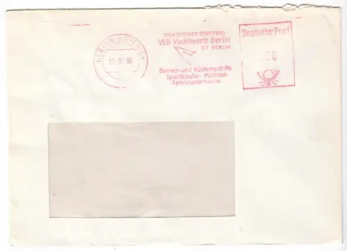 AFS, Volkseigener Schiffbau VEB Yachtwerft Berlin..., o Berlin-Köpenick, 13.5.86