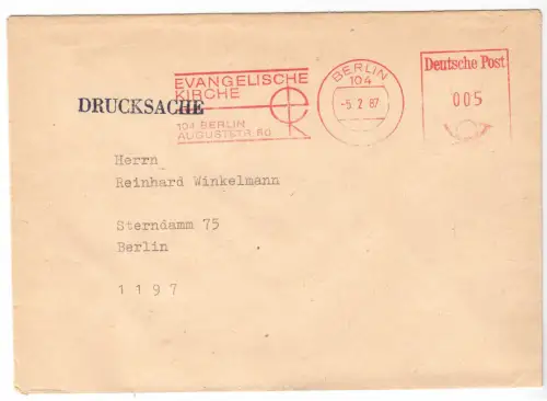 AFS, Evangelische Kirche, 104 Berlin, o Berlin, 104, 5.2.87