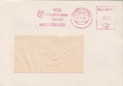 AFS, VEB Maschinenbau-Handel, o Magdeburg, 3018, 16.5.80, ZKD