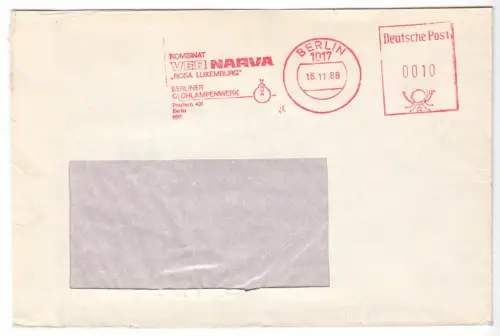 AFS, VEB NARVA, o Berlin 1017, 16.11.88