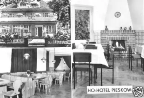 AK, Bad Saarow - Pieskow, HO-Hotel Pieskow, 3 Abb. 1978