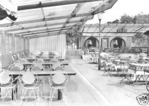 AK, Jeggeleben, Gastst. "Feine Sache", Garten, 1975