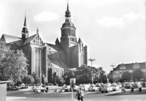 AK, Stralsund, Kirche St. Marien am Leninplatz, 1979