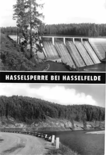 AK, Hasselfelde Harz, zwei Abb., Hasselsperre, 1983