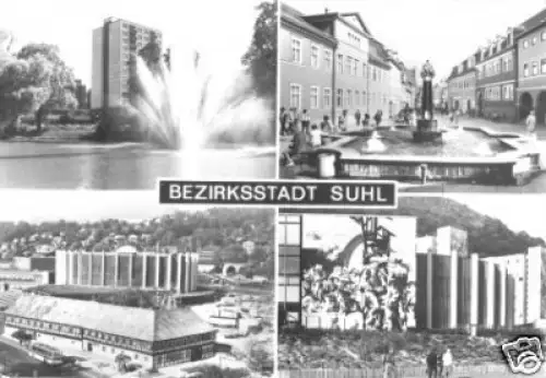AK, Suhl Thür. Wald, vier Abb., 1989
