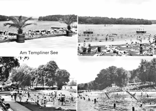 AK, Templin, Am Templiner See, vier Abb., 1980
