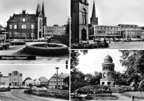 AK, Bergen Rügen, vier Abb., 1978