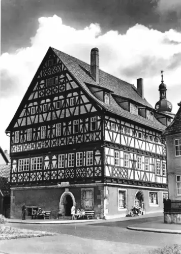 AK, Suhl, Rathaus in Heinrichs, 1972