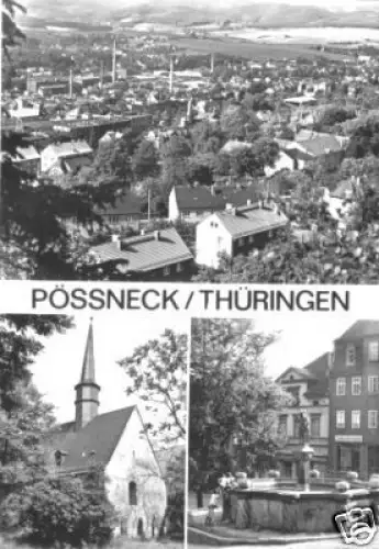 AK, Pößneck Thür., drei Abb., 1984