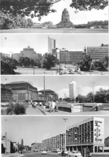 AK, Leipzig, vier Abb., 1983