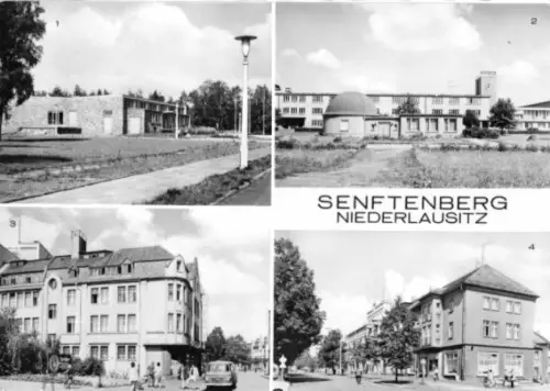 AK, Senftenberg, vier innerstädt. Abb., 1975