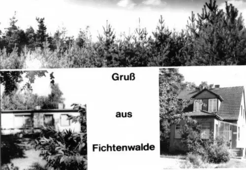 AK, Fichtenwalde Kr. Potsdam, drei Abb., 1977