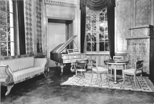 AK, Ostseebad Binz Rügen, OT Granitz, Jagdschloß, Musikzimmer, 1981