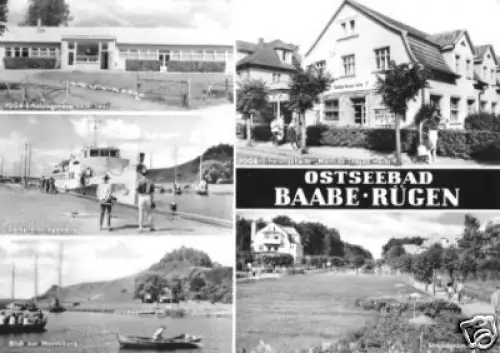 AK, Ostseebad Baabe Rügen, fünf Abb., 1972