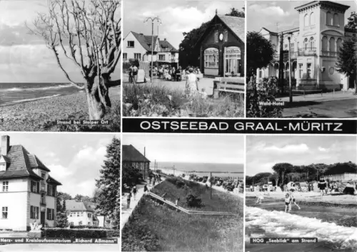 AK, Ostseebad Graal-Müritz, sechs Abb., 1973