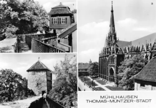 AK, Mühlhausen, drei Abb., 1978