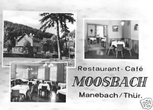 AK, Manebach Thür., Café Mosbach, 1965