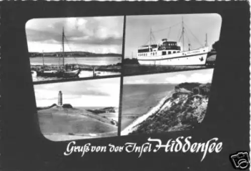 AK, Insel Hiddensee, vier Abb. gestaltet, 1962