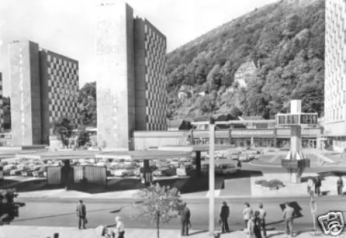 AK, Suhl Thür. Wald, Partie im Stadtzentrum, 1982