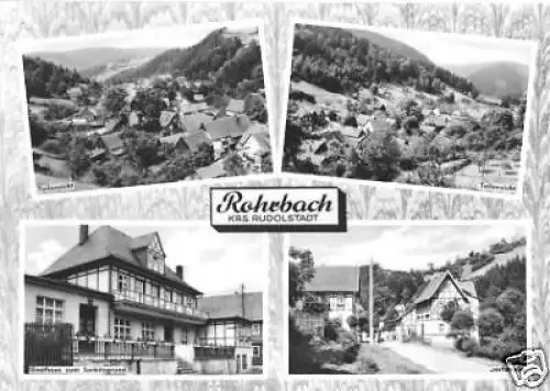 AK, Rohrbach Kr. Rudolstadt, vier Abb., 1966