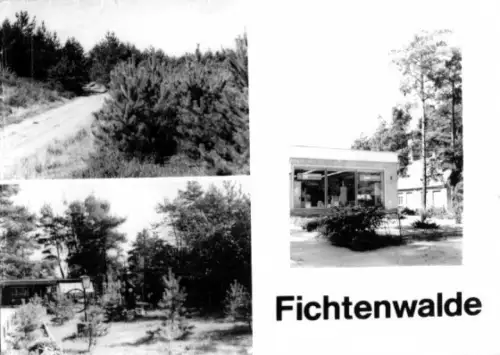 AK, Fichtenwalde Kr. Potsdam, drei Abb., 1976