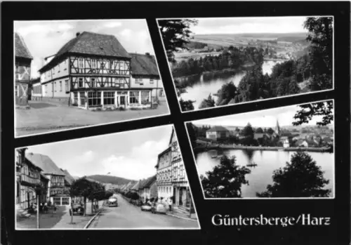 AK, Güntersberge Harz, vier Abb., gestaltet, 1968