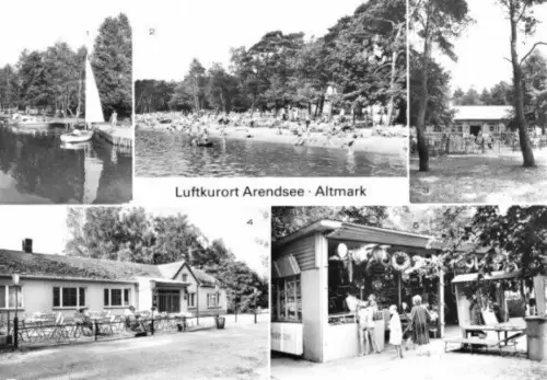 AK, Arendsee Altmark, fünf Abb., 1982